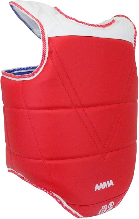 AAMA Solid Reversible Olympic Style Taekwondo Chest Guard Protector