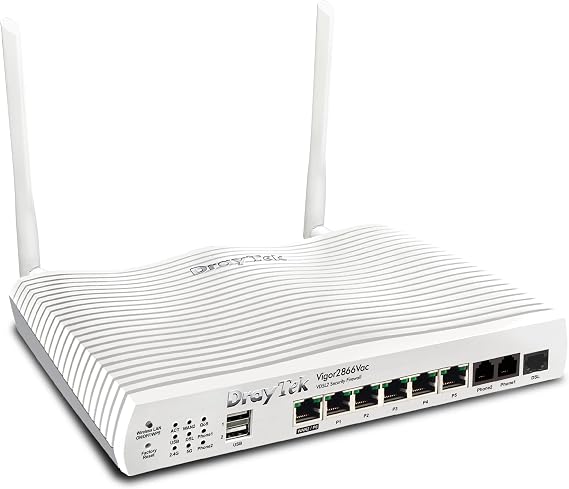 DrayTek Vigor 2866Vac - G.Fast Dual-WAN Modem Security VPN Firewall Router