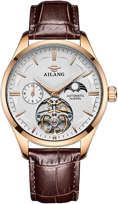 TEINTOP Men's Watch Automatic Mechanical Skeleton Ailang Watches