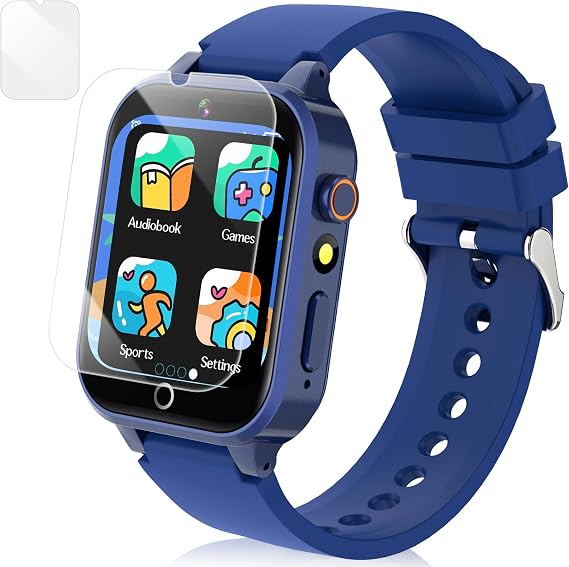 Game Smart Watch, Kids Watch Gift for Girls Age 5-12, 26 Games Watches with Video Camera Music Player Pedometer, 1.54'' HD Touchscreen Kid for Boys Ages 4 5 6 7 8