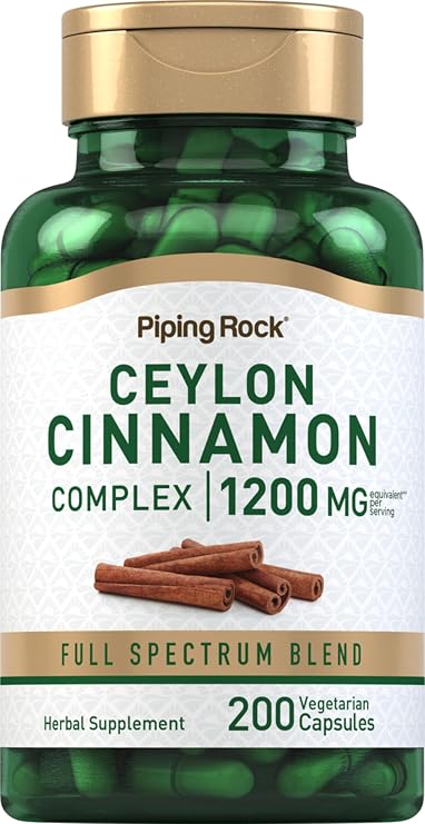 Piping Rock Ceylon Cinnamon Capsules | 200 Count
