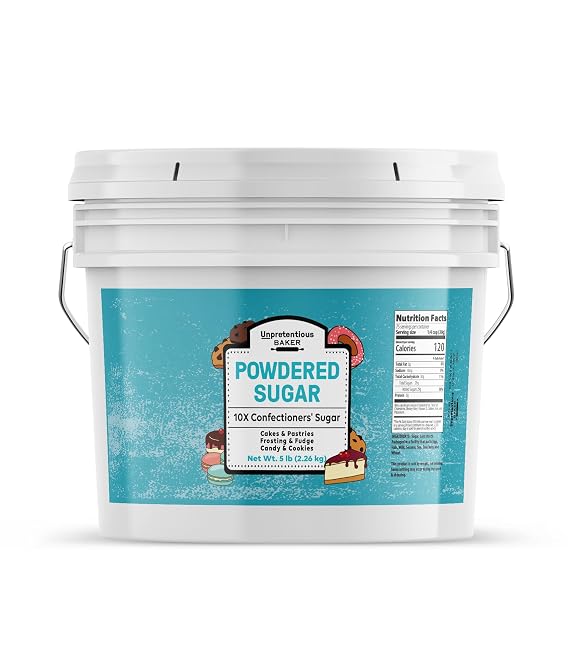 Unpretentious, Powdered Sugar, 5 Lb | For baking, decorating, and dusting