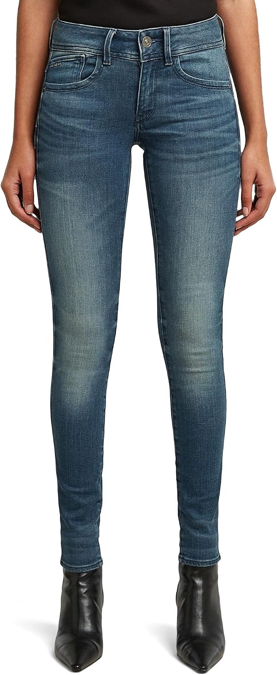 G-Star Women's Core Lynn Mid Rise Skinny Fit Jeans