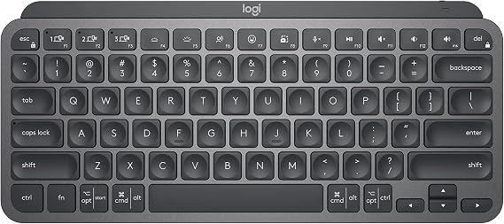 Logitech MX Keys Mini Minimalist Wireless Illuminated Keyboard - Graphite