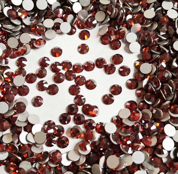 1440 Pieces SS20 Preciosa Viva 12 Flat Back 438 11 612, Crystal Red Flame