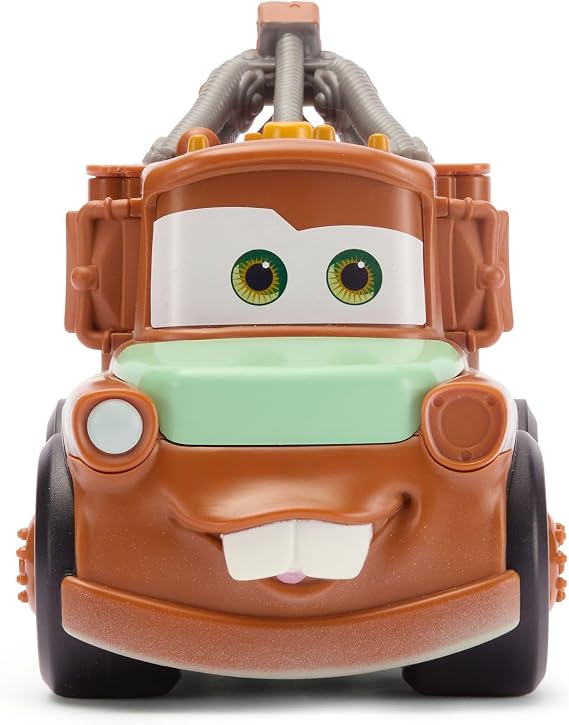 Disney Store Official Mater Push 'N' Go Talking Vehicle - Pixar Cars Toys - Talking & Moving Action - Cars Movie Toys - Engine Reveal & Catchphrases - Disney Gift for Boys