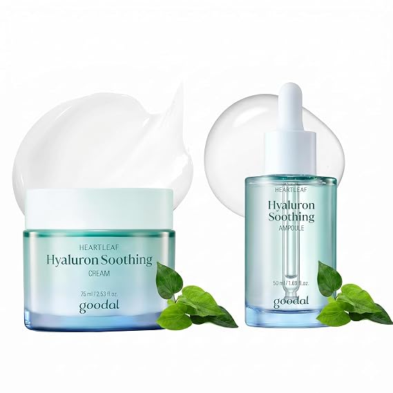 GOODAL [Bundle] Heartleaf Hyaluron Soothing Cream + Heartleaf Hyaluron Soothing Ampoule
