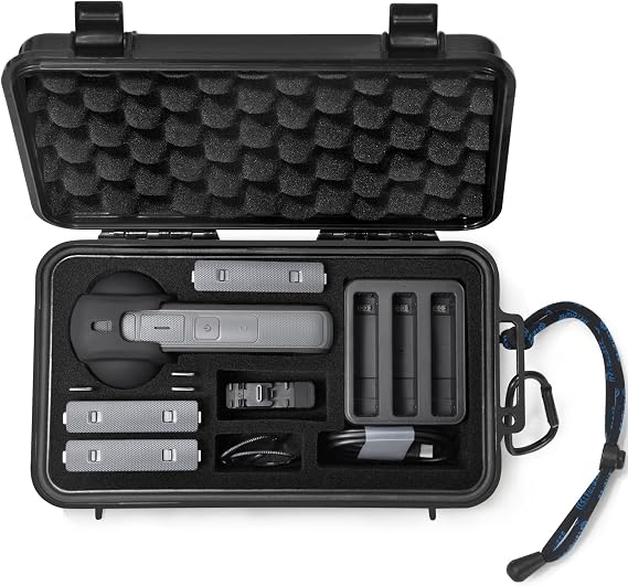 Lekufee Portable Waterproof Hard Case for Insta360 X5, Insta360 X4 Air, Insta360 X4/X3 Camera and Accessories(Case Only)