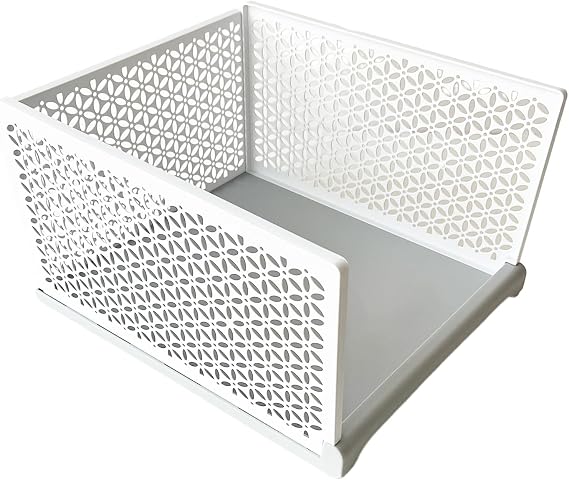 JOYBOS Large and Tall Closet Storage Basket Grey