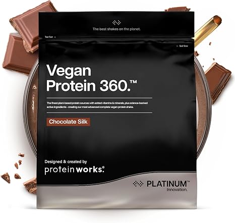 Protein Works Vegan Protein 360 - Platinum Chocolate Silk 500 g