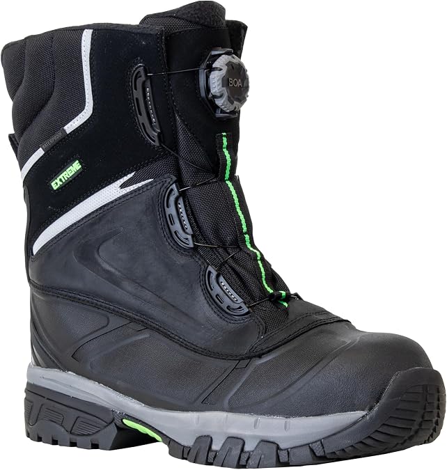 RefrigiWear Extreme Pac Boot - Insulated Cold Weather Work Boot - Waterproof, Slip-Resistant, Composite Toe - Rated to -100F | Composite Toe, Arctic Cold Protection, Icy-Grip Outsole, Shock-Absorbing Comfort, Construction Boots for Men, Cold Storage
