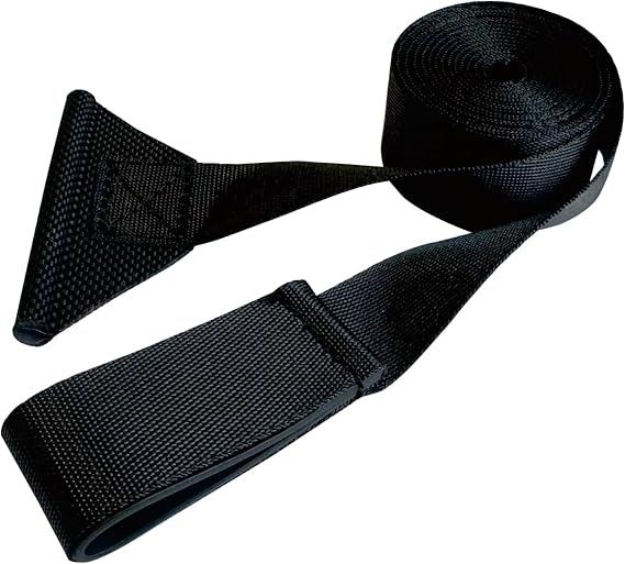 RV Awning Pull Straps,96 Inches Long Upgraded RV Camper Awning Parts Pull Down Straps Fits for Universal RV/Travel Trailer/Camper Awning,Patio Awning Pull Straps (1 Units) Black