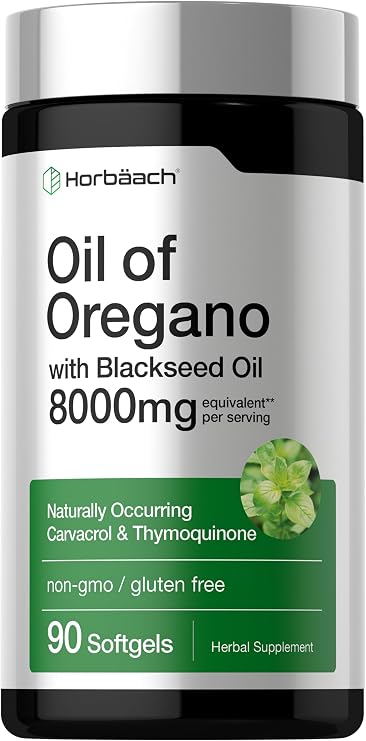 Horbaach Oil of Oregano with Blackseed Oil Softgels | 90 Pills
