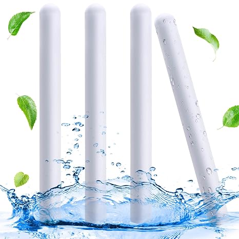 4 Pcs Drying Stick for Drying Rod Stick Diatomite Moisture Absorbing Clean Water Absorption Rod Diatomaceous Earth Desiccant for Home Laundry, White(Basic Style,5.7 x 0.5 Inch)