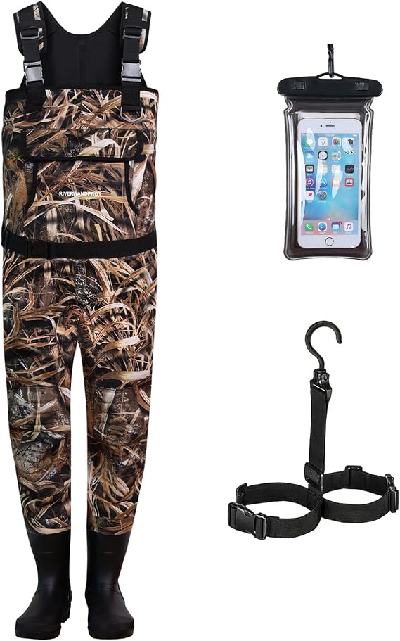 Neoprene Fishing Waders for Men, Chest Waders