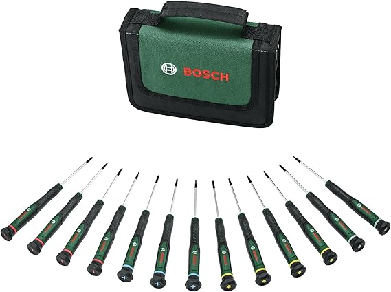 Bosch Hand Tool Series 1600A02Z9N Precision Screwdriver Set of 13 Widely