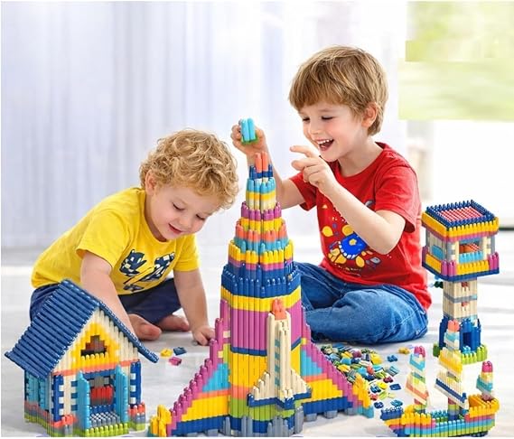 Yaratıcı Modüler Yapı Blokları, Tak Çıkar Eğitici Oyuncak, 300 Parça, 3+ Yaş