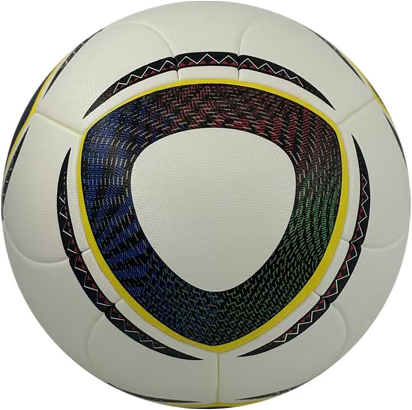South Africa 2010 World Cup Quality Football League Quality Soccer Ball Thermally Bonded Match Ball Seamless Stitching size5 Official Match Weight-Professional Grade Leather-Perfect Collectors Soccer