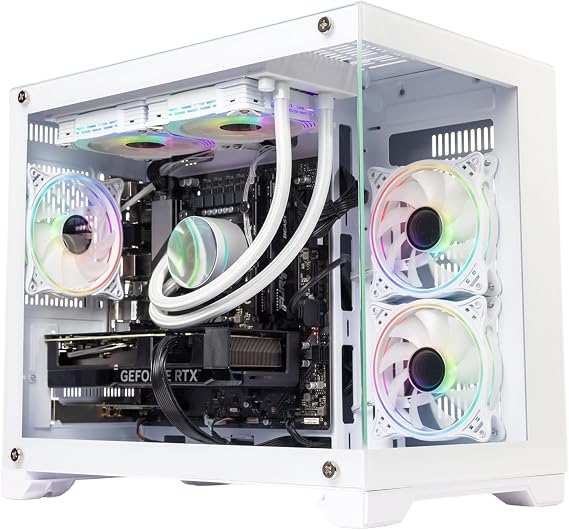 GTR Gaming PC | AMD Ryzen 7 5700X | RTX 5060 8GB | 32GB DDR4 3600MHz | 1TB NVMe SSD | 600W 80+ Bronze PSU | Wi-Fi | Windows 11 Home | ARGB Case - White