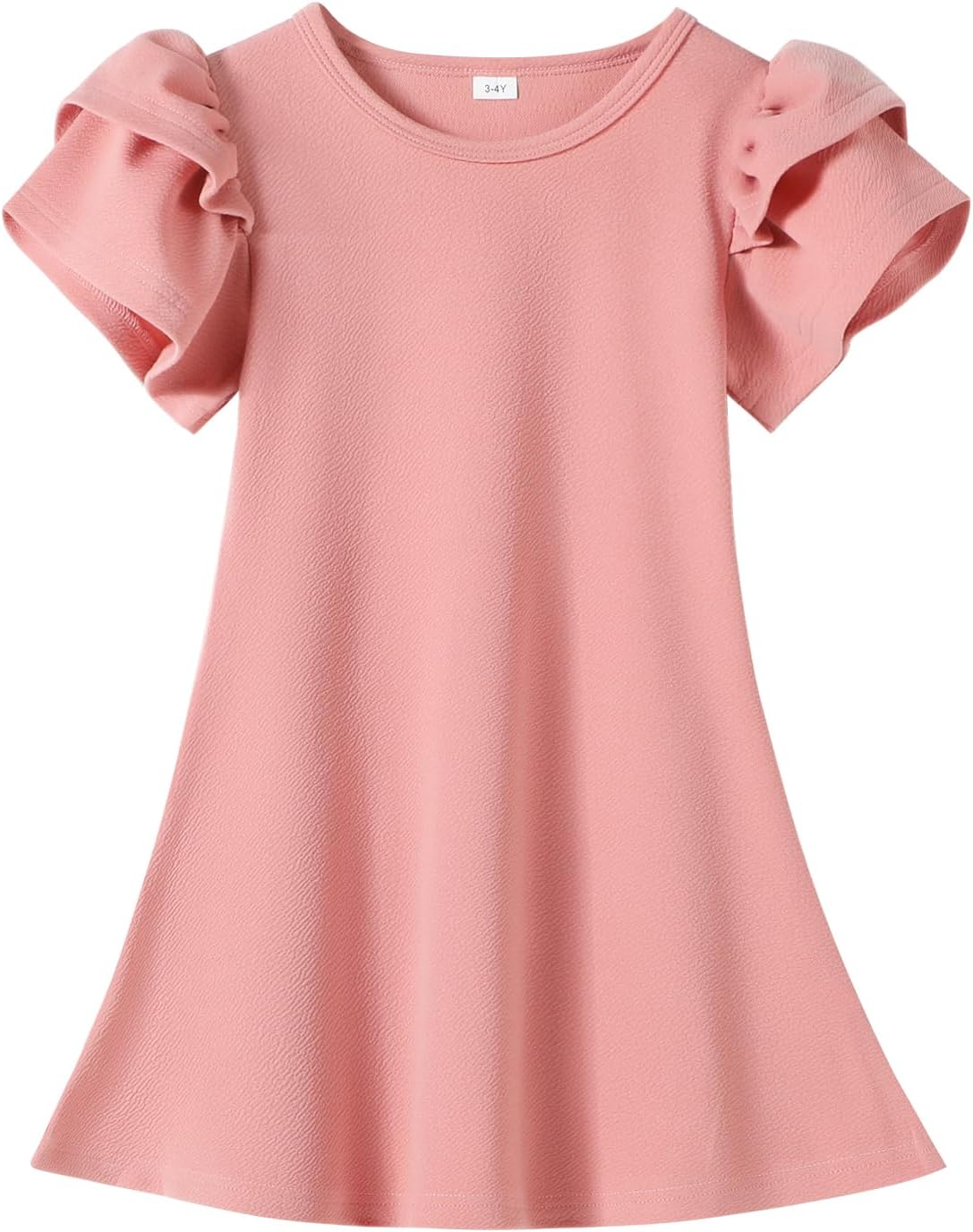 Toddler Dress Summer Baby Girl Dresses Layered Ruffle Sleeve Kids Cute Sundress Beach Birthday Party