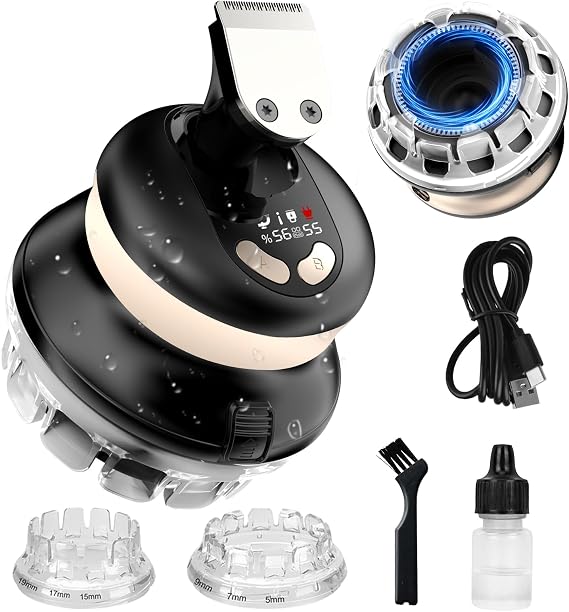Self Haircut Kit for Men, 360 Circular Hair Clipper for Buzz Cut