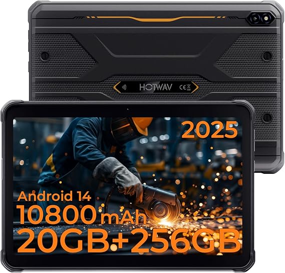 HOTWAV R10 Pro Rugged Tablet 10.1 Inch 10800mAh Waterproof Tablet