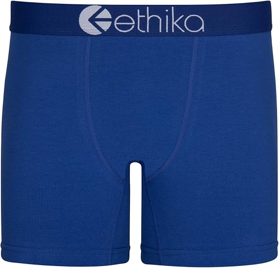 Ethika Men's MID Boxer Brief | *Solid* Winner Blue, Small
