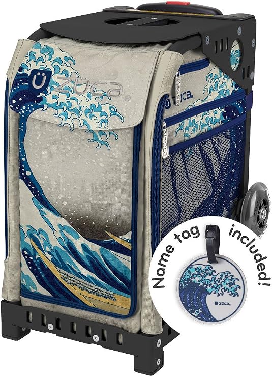 ZUCA Great Wave Sport Insert Bag with Sport Frame (Black w/Non-Flashing Wheels)