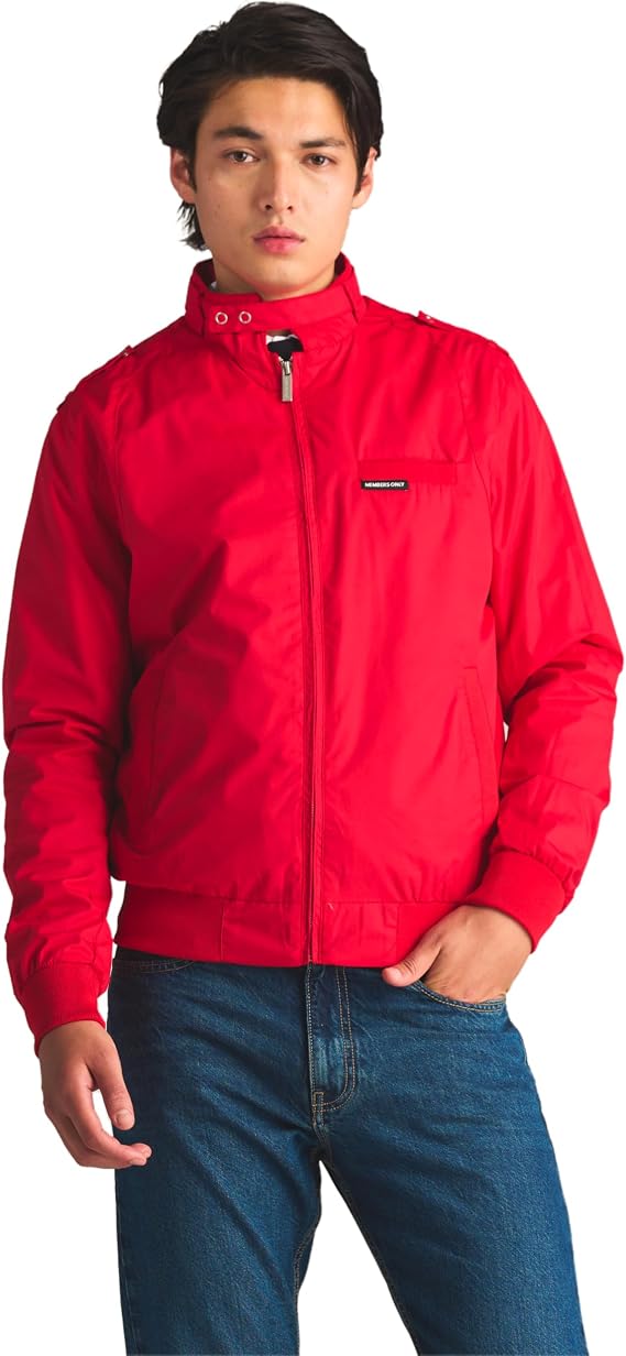Members Only Classic Iconic Racer Lightweight Bomber Jackets Unisex
