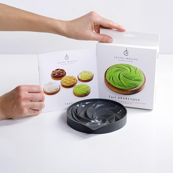 DINARA KASKO Tart Arabesque Silicone Mold for Baking. Flexible silicone mold for Cake or Mousse by world famous pastry chef