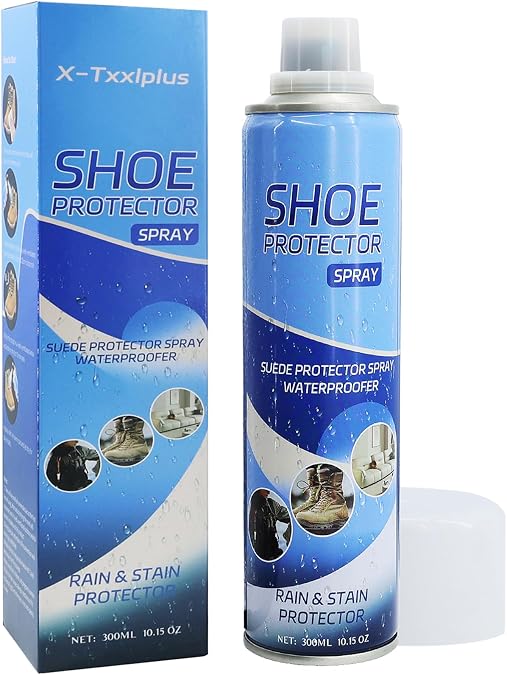 Shoe Protector Spray - Nano Waterproof Spray for Shoes and Sneakers | Invisible Water Repellent & Stain Protectant for Leather, Nubuck, Canvas & Fabric, 10.15oz