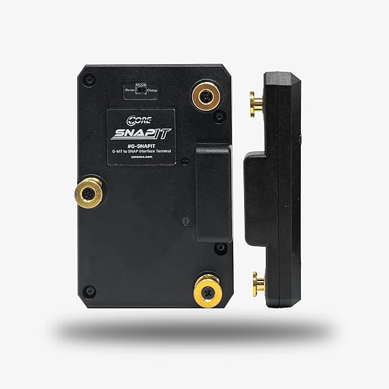 Core SWX SNAP IT Interface Terminal Adapter G-Mount Compatible, Hot-Swappable Battery Interface for Cameras, Monitors & Production Equipment