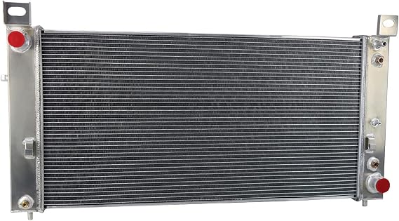 CU2423 34 Inch 3 Row Aluminum Radiator for 1999-2014 Cadillac Escalade, Chevy Sonora Tahoe Avalanche Cheyenne Suburban Silverado 1500 2500 3500, GMC Yukon XL,Hummer H2, Crossflow Radiators