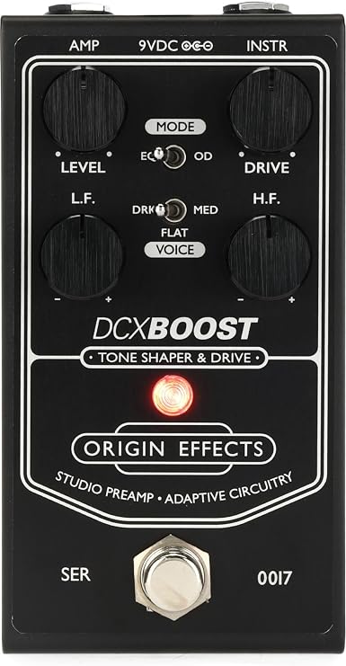 Origin Effects DCX Boost Tone Shaper & Drive Pedal - Black Edition