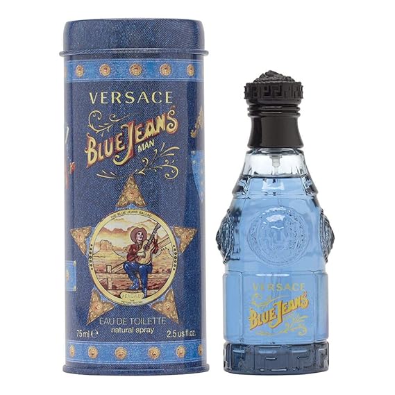 Blue Jeans by Versace for Men 2.5 oz Eau de Toilette Spray |