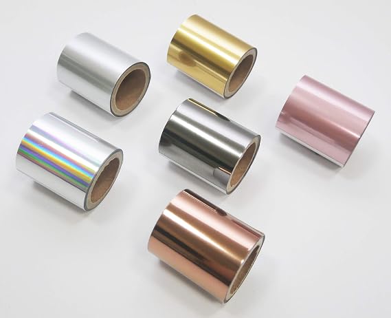 KINGTOOL Hot Foil Stamping Paper Used with Hot Foil Pen (1.57 inch x197 inch (4cm x 5Meter), Pastel Color)