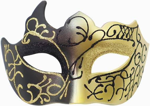 JOYFISCO Masquerade Mask for Men Venetian Mardi Gras Halloween Masquerade Party Prom Ball Mask