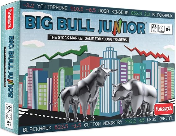 Funskool Big Bull Junior - Stock Market Game - Board Game - 6+