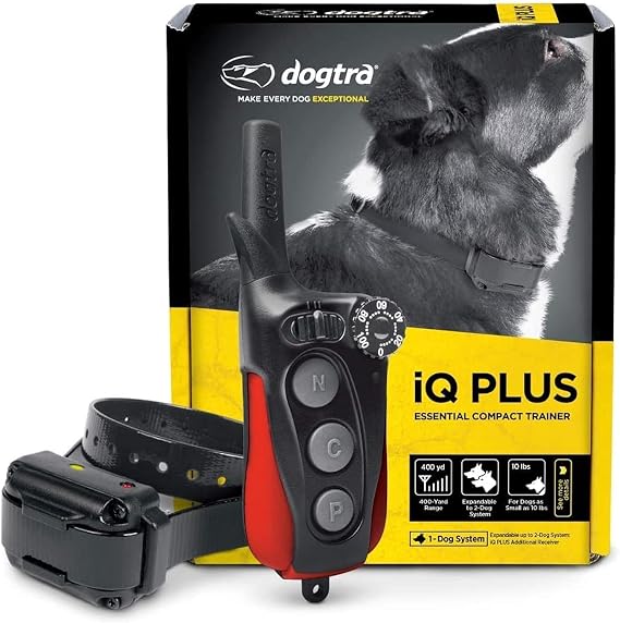 Dogtra iQ Plus Ecollar Rechargeable Waterproof 400-Yard Remote Dog Training E-Collar