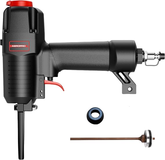 AeroPro 700V Professional Grade Heavy Duty Pneumatic Punch Nailer/Nail Remover with Extra Driver and Bumper, Long Nail Nose, 2-3/4 6mm Diameter for 1-4 Inch Nails, 9-16 Gauge