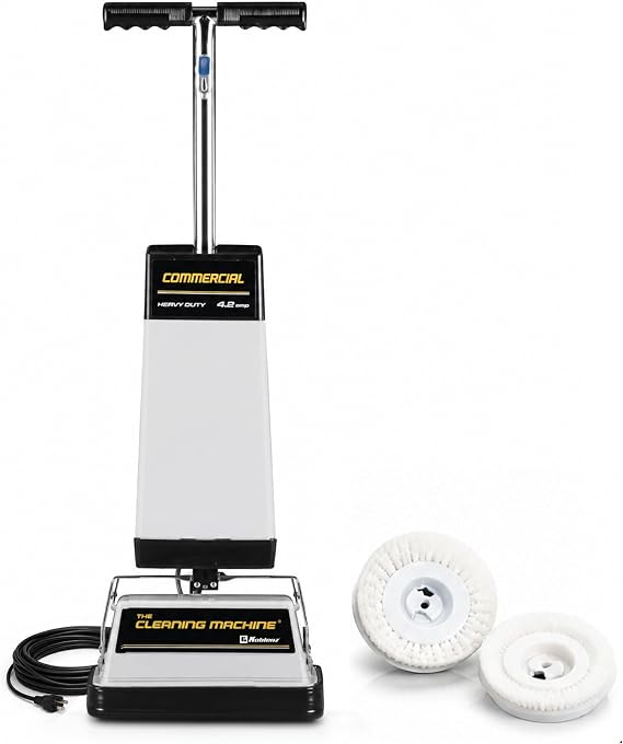 Koblenz P-4000 Floor Cleaning Machine, 12 in Twin Brush, 120 oz Tank, Gray