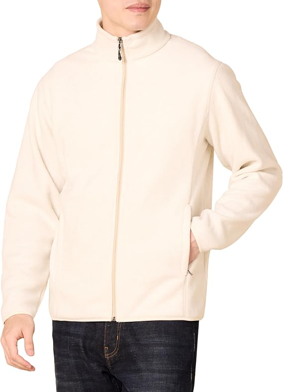 Amazon Essentials Men's Full-Zip Polar Fleece Jacket, Mock-Neck (Available in Big & Tall)