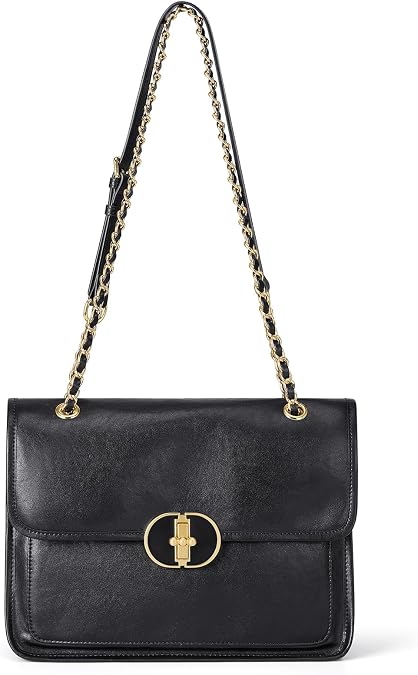 Cnoles Crossbody Bags for Women Fashion Leather Shoulder Bag with Chain Strap Trendy Clutch Satchel bag Ladies Purse