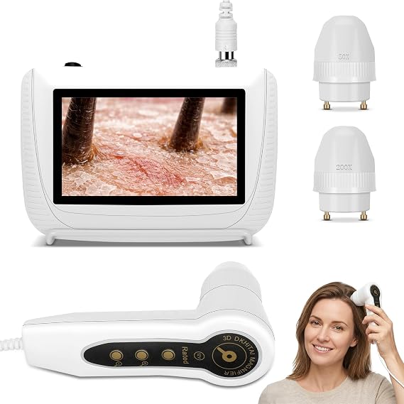 Scalp Analysis Machine, 5 Inch LCD Screen Skin Hair Analyzer