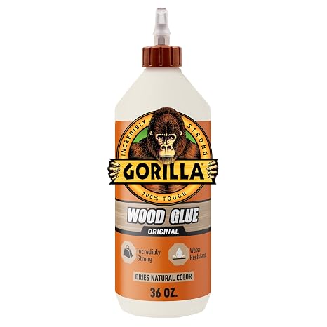 Gorilla Wood Glue, Natural Color, 36 oz Bottle