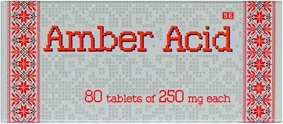 Succinic Acid Amber Acid 80 tabs0.25g with Vitamin C 80