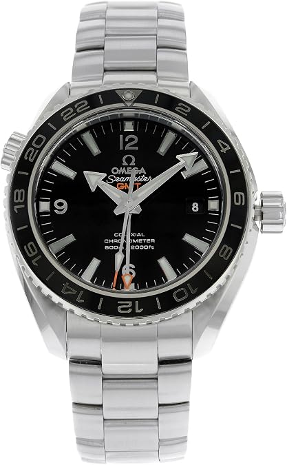 Omega Seamaster Planet Ocean GMT Black Dial Steel Mens Watch 23230442201001
