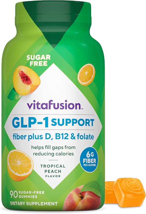 Vitafusion GLP1 Fiber Plus Gummy | 90 Sugar Free Gummies