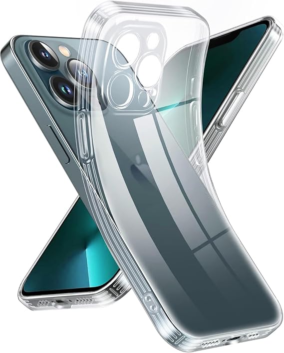 Apple iPhone 14 Pro Max Camera Protected Transparent Silicone Case from Babylon