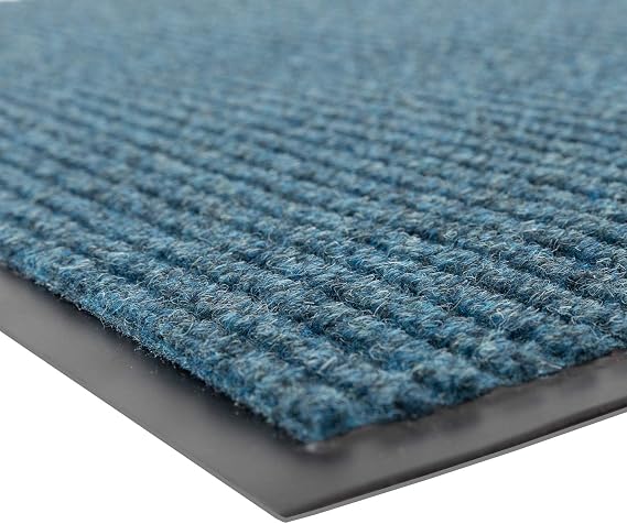 Notrax 109 Industrial Door Mat, 4' x 6' Blue, Made in the USA